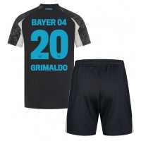 Bayer Leverkusen Alejandro Grimaldo #20 Tredje sæt Børn 2024-25 Kortærmet (+ Korte bukser)